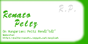 renato peltz business card